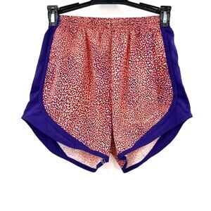 Nike Size XS Shorts Orange Blue Lined Dri‎ Fit Running Gym Exercise Activewear